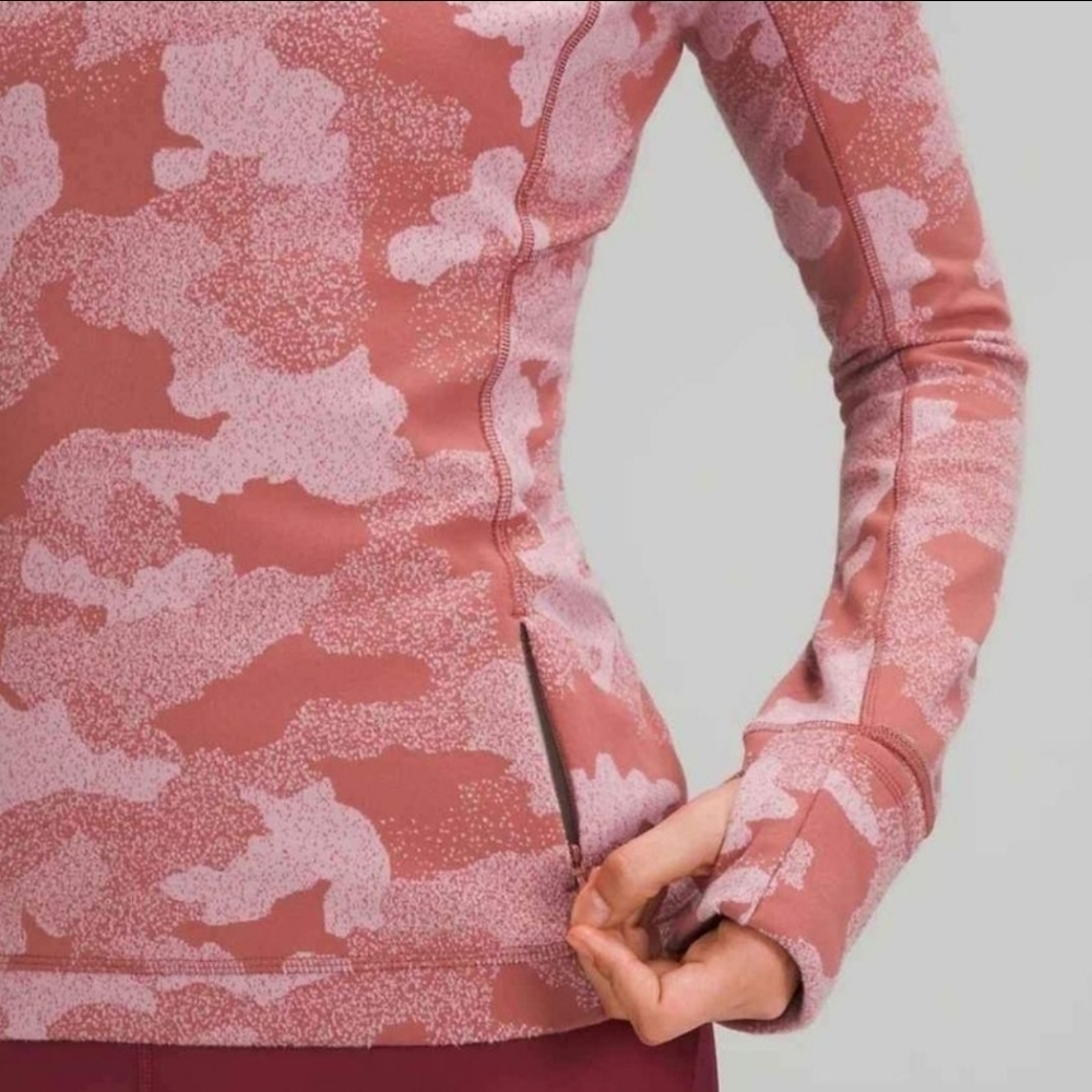 Lululemon "Its Rulu Run Half Zip" - Heritage Speckled Camo, NWT - Picture 3 of 7
